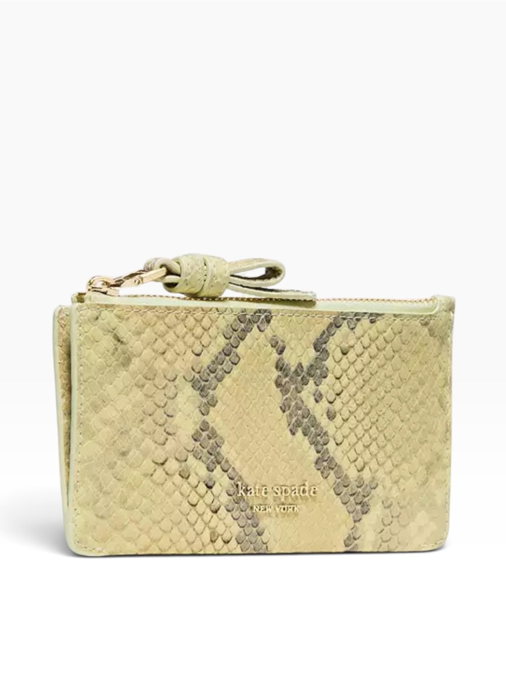 Kate Spade Loop Snake Embossed Zip Card Case - NWT - Picture 2 of 4